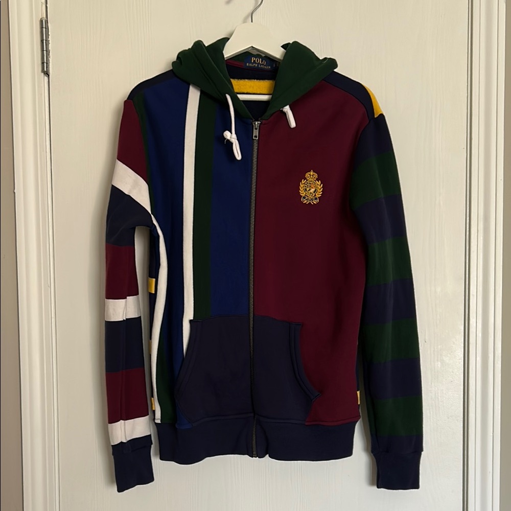 Ralph Lauren Multicolor Striped Hoodie, Size S
